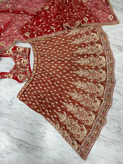 Bridal Wear With Heavy Work Lehenga Choli