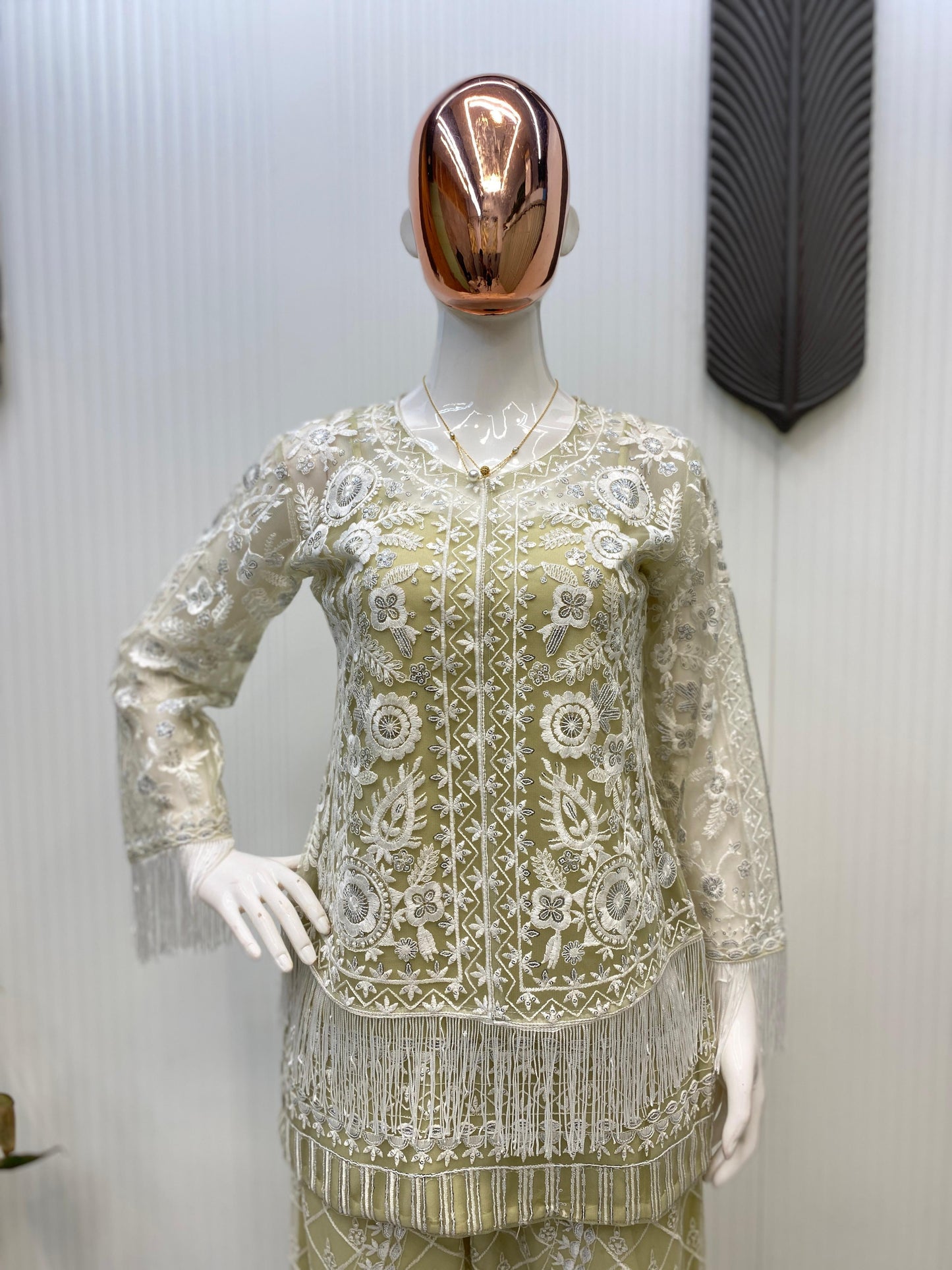 Imposing Sequences Work Pista Color Palazzo Suit