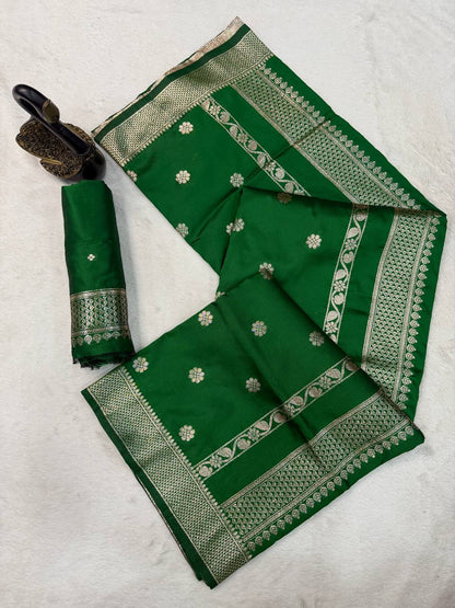 Exclusive Banarasi Jari Soft Silk with Zari Woven Saree