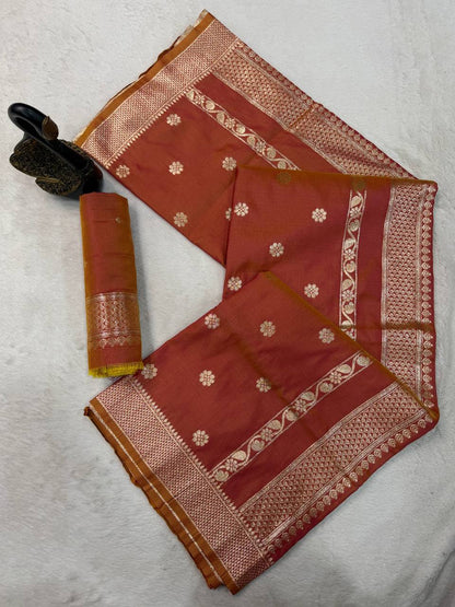 Exclusive Banarasi Jari Soft Silk with Zari Woven Saree
