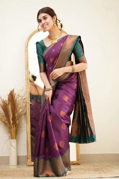 Women's Pure Soft Silk Bridal Saree with Zari Work