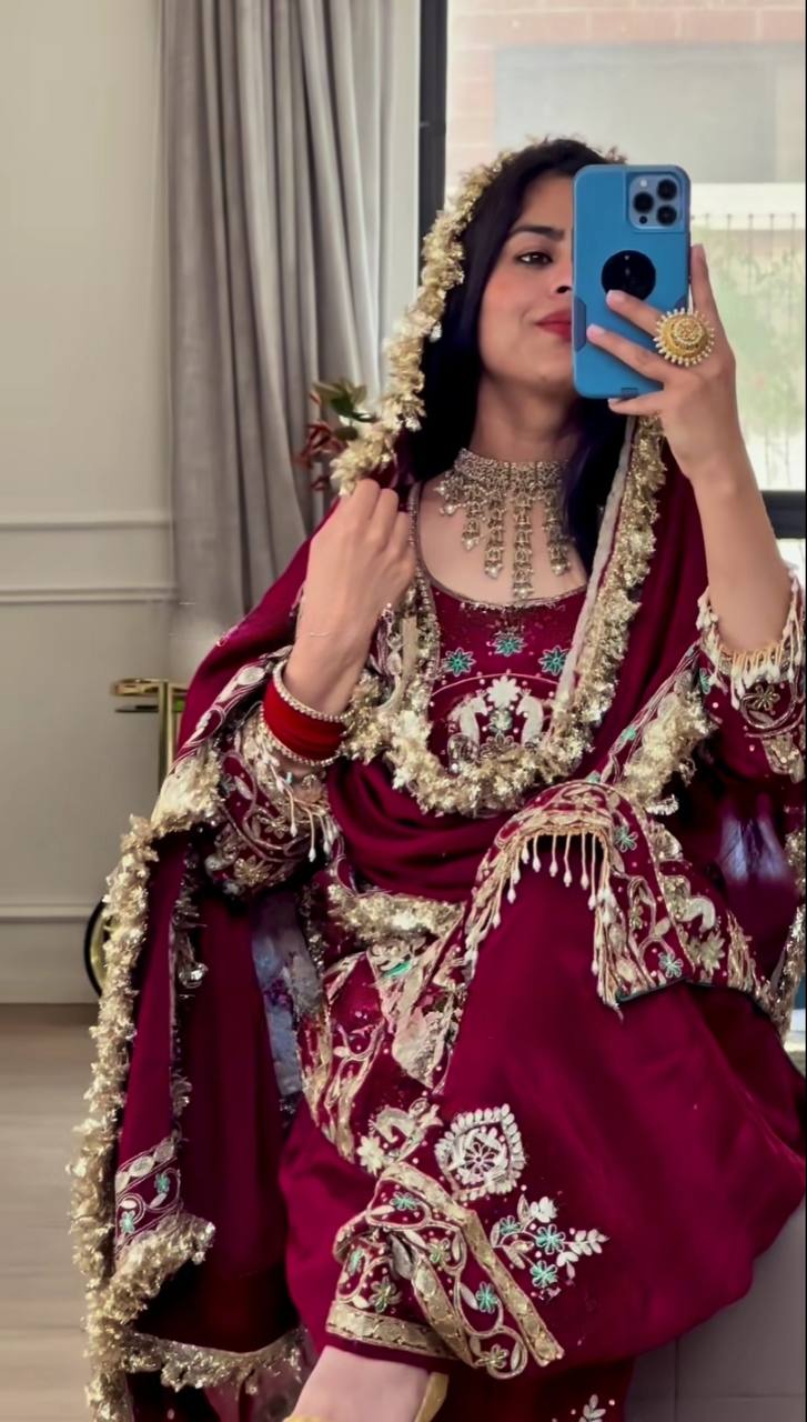 Lovely Orange Color Sequence Work Dhoti Suit