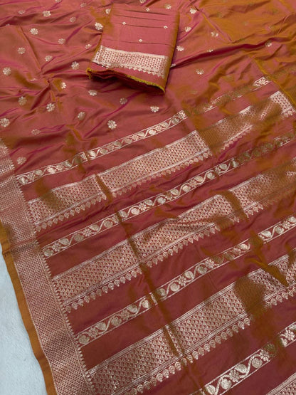 Exclusive Banarasi Jari Soft Silk with Zari Woven Saree