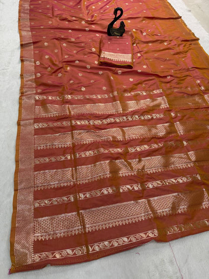 Exclusive Banarasi Jari Soft Silk with Zari Woven Saree